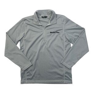 The North Face Sweatshirt Mens M Medium Gray Tech Fleece Lightweight Quarter Zip